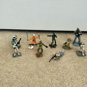 Star Wars figurine toy bundle 9 figures Disney toys‎ collectibles